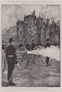 La visite du roi à la ville, un accueil de la tour - Ralph Cleaver